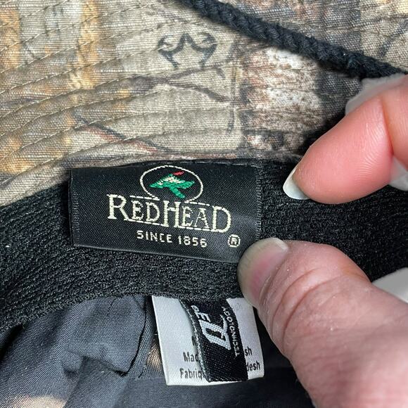 Redhead Camo Bucket Hat Boonie Medium/Large Chin Strap Hike Fish Hunt Outdoor - Picture 7 of 14